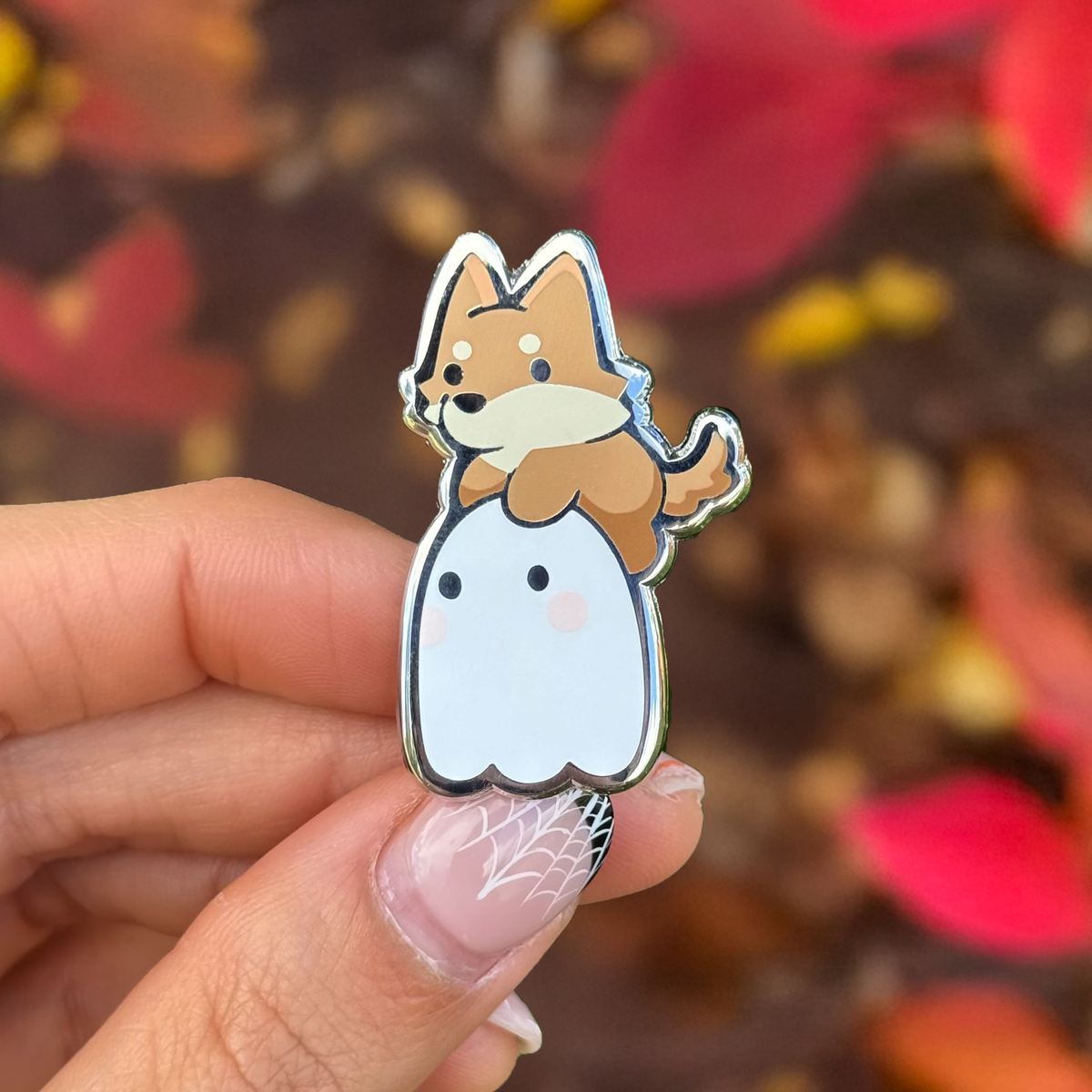 Ghost Walkies Enamel Pin
