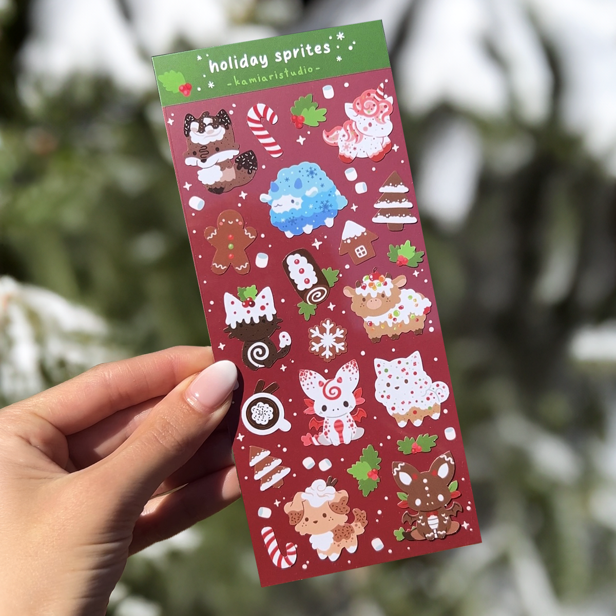 Holiday Sprites Sticker Sheet