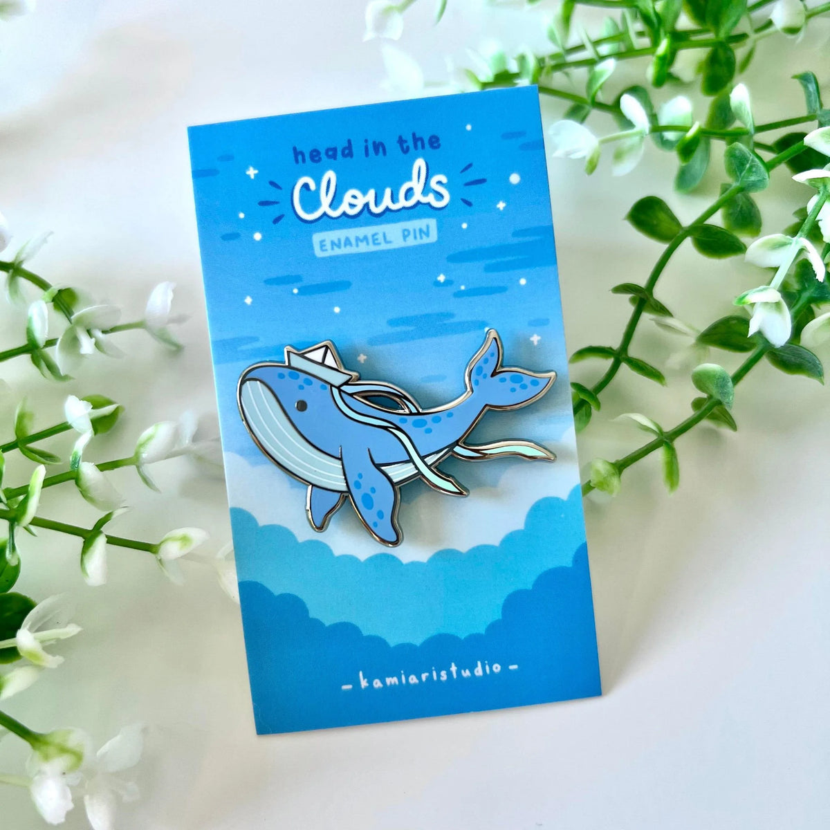 Paperhat Whale Enamel Pin