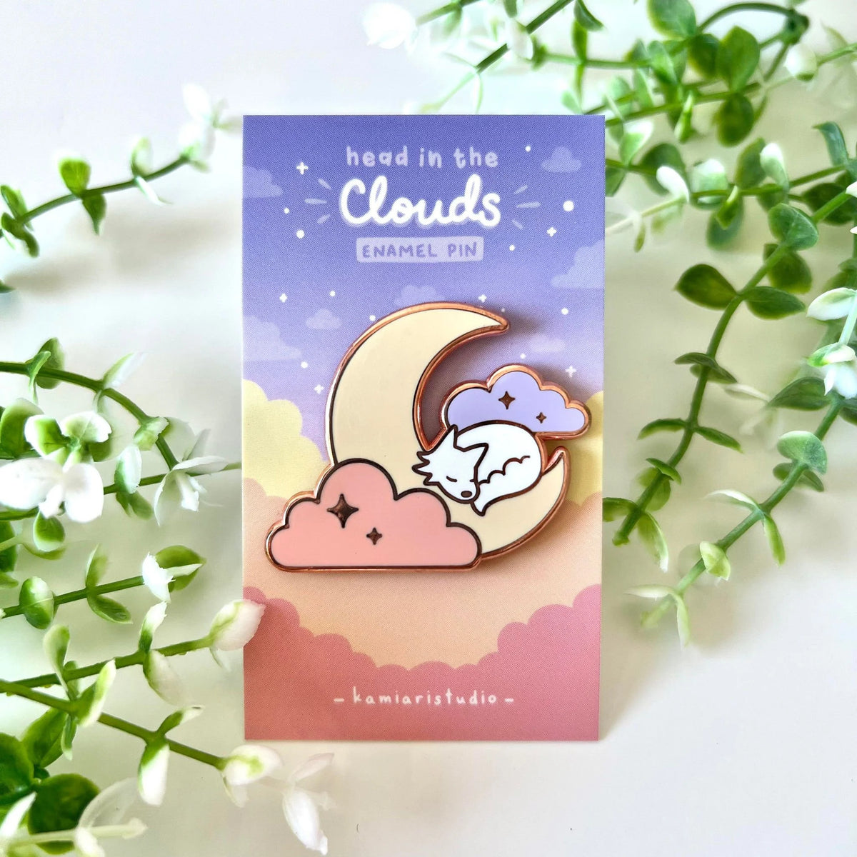 Lunar Pup Enamel Pin