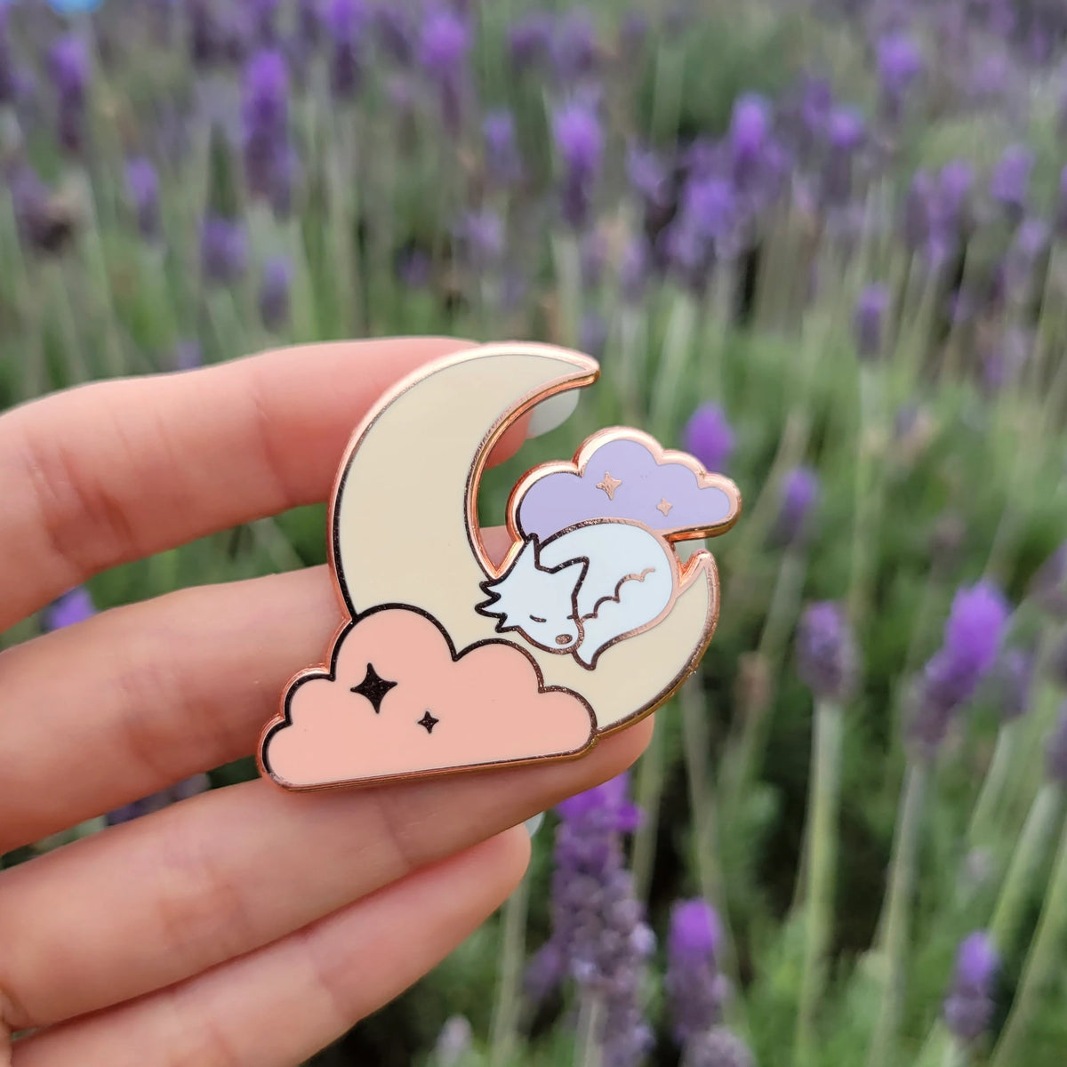 Lunar Pup Enamel Pin
