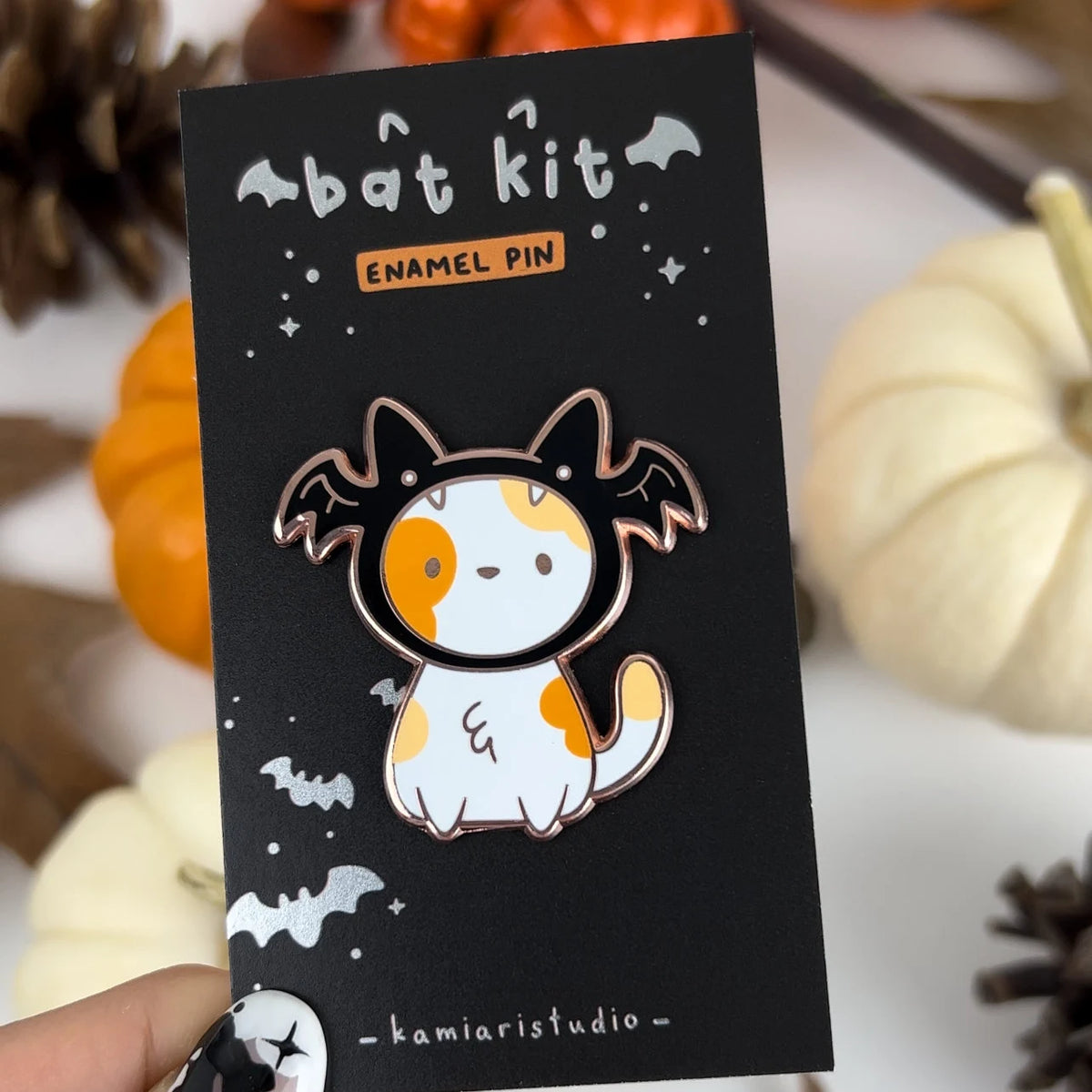 Bat Kit Enamel Pin