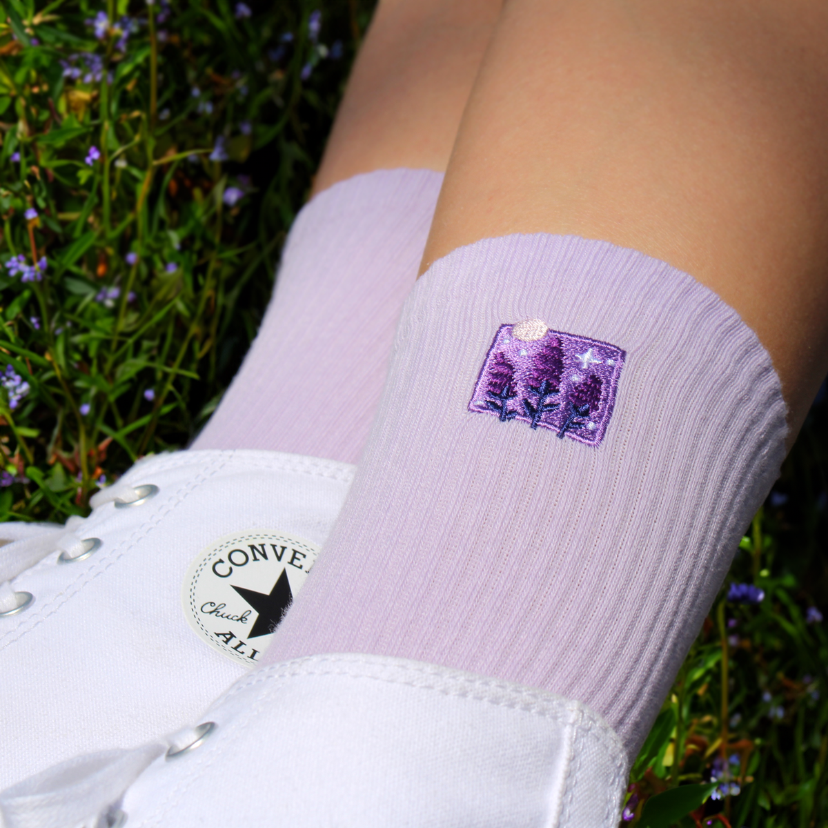 Lavender Moon Crew Sock