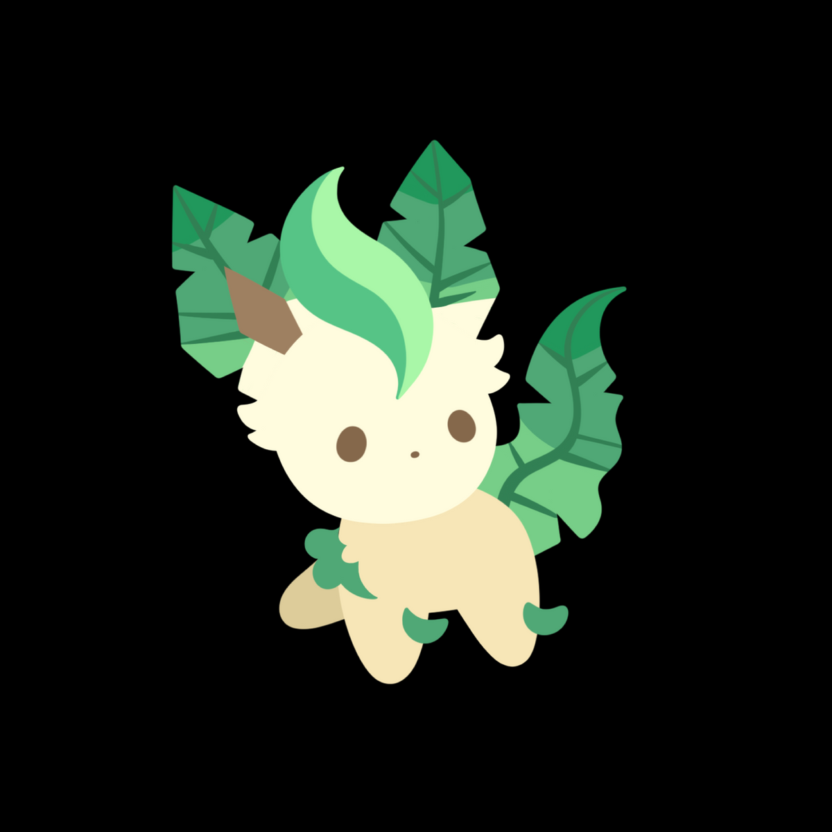 Leafeonbit Enamel Pin