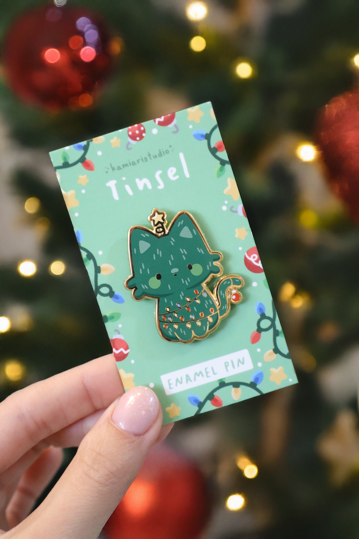 Tinsel Hard Enamel Pin