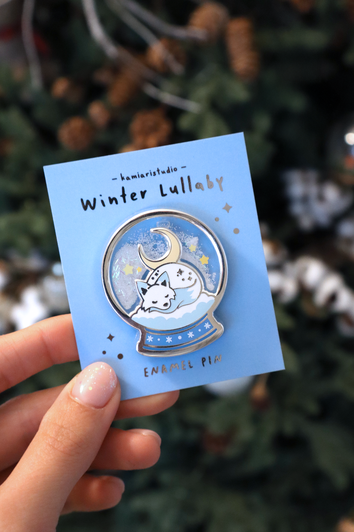 Winter Lullaby Shaker Pin