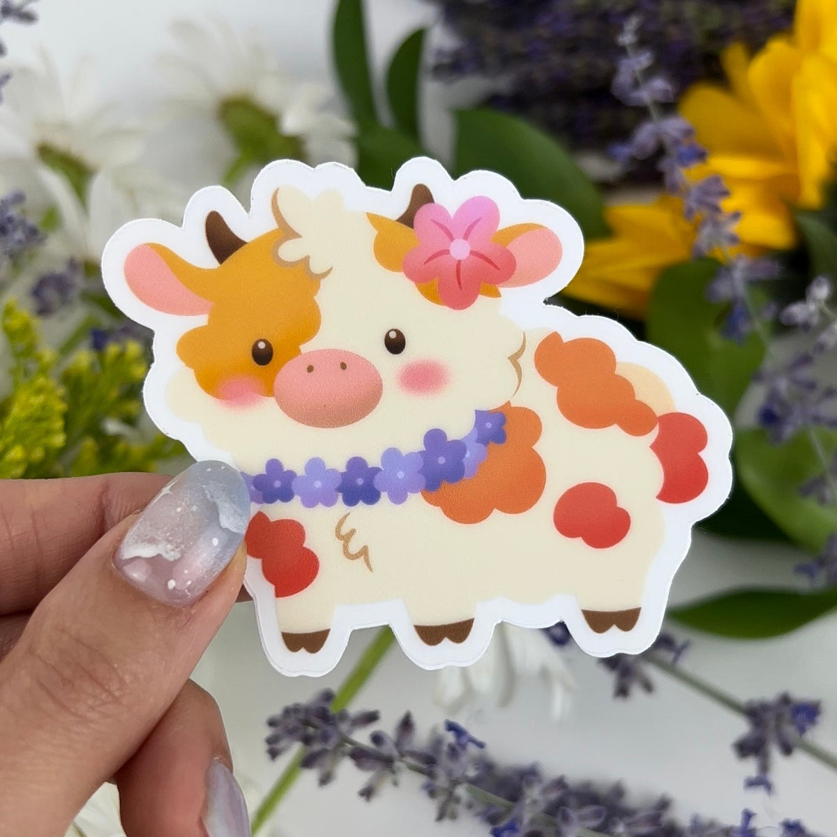 Mini Cow Stickers for Sale