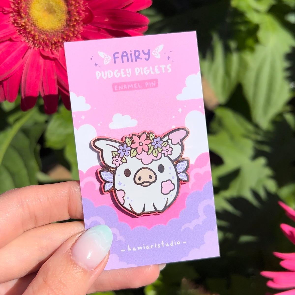Fairy Piglet Hard Enamel Pin