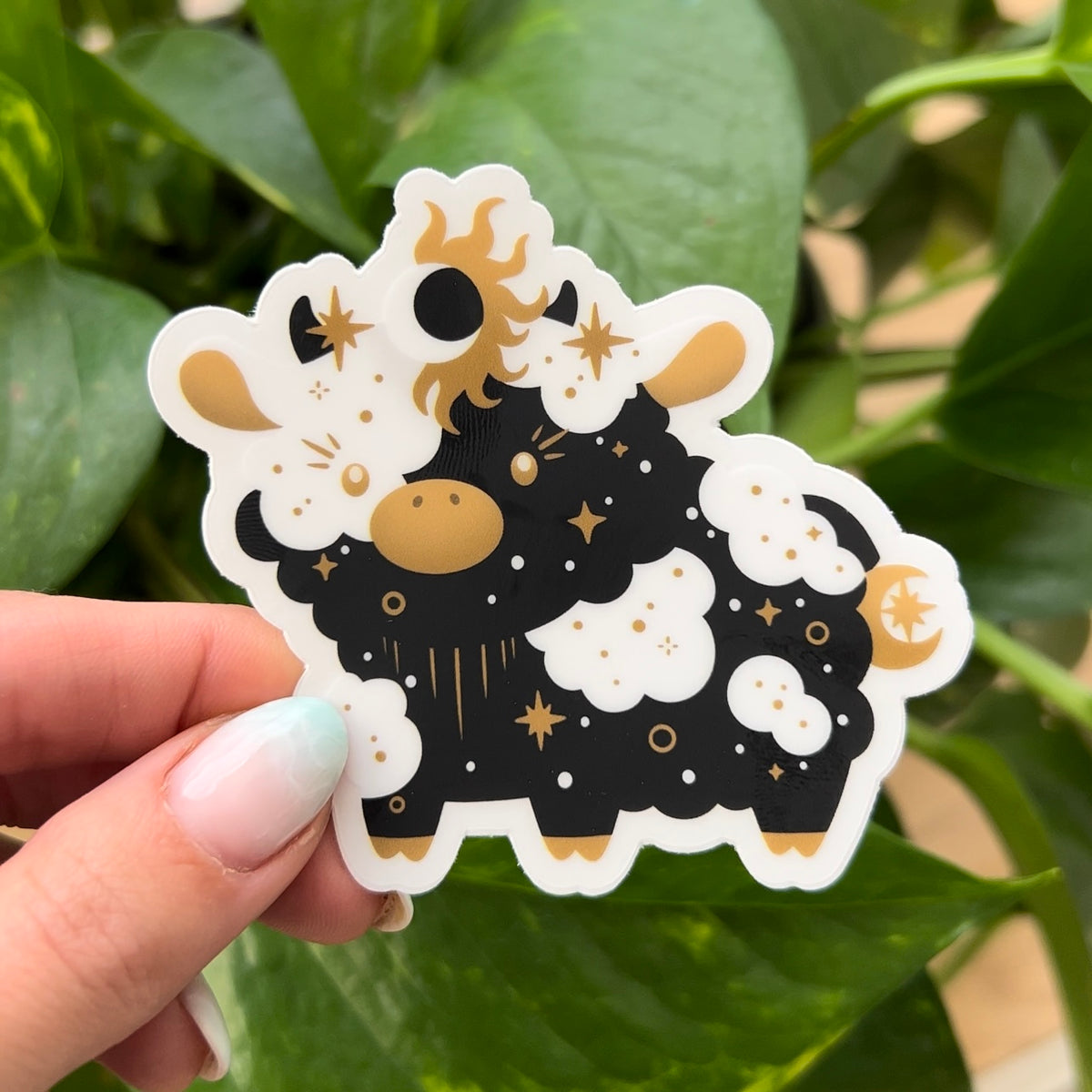 Tarot Cow Vinyl Sticker