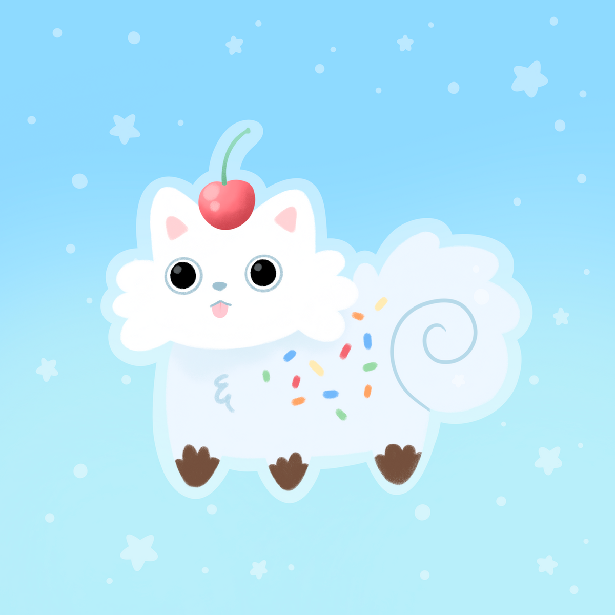 Ice Cream Pups Vinyl Sticker
